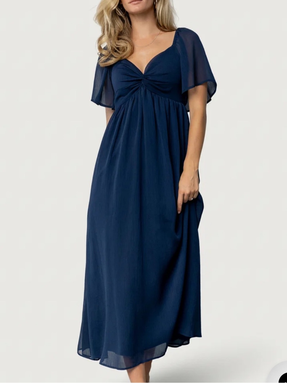 Baltic Born Navy Nora Midi Dress Size Large New With Tags
